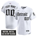 Detroit Tigers ACTIVE PLAYER Custom White 'Motor Gothic Edition' Vapor Premier