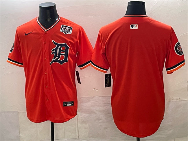 Detroit Tigers Blank Orange 2026 Alternate USA 250' Patch Vapor Premier Limited