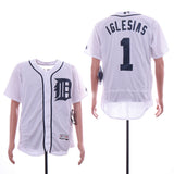 Detroit Tigers #1 Jose Iglesias Tigers 1 White Elite
