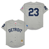 Detroit Tigers #23 Tigers 23 Hemp Gray Retro