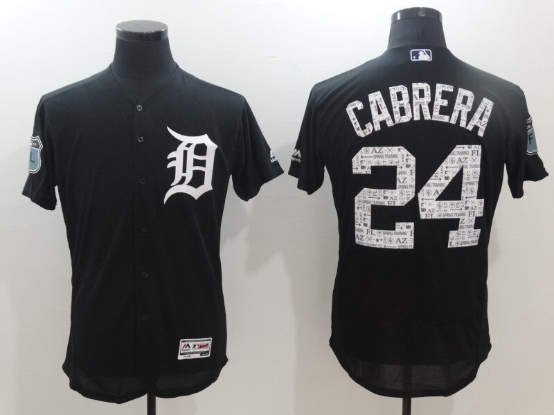 Detroit Tigers #24 Miguel Cabrera 2017 Spring Training Flex Base Jersey