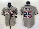 Detroit Tigers #25 Gleyber Torres Tigers Adult Style 3