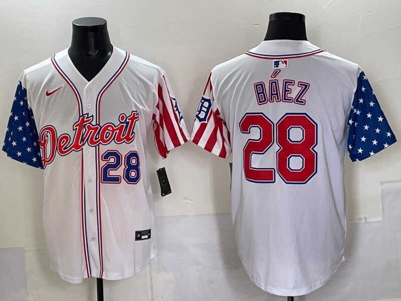 Detroit Tigers #28 Javier Baez Tigers Adult Style 1
