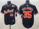 Detroit Tigers #35 Justin Verlander Navy 2026 Alternate USA 250' Patch Vapor Premier
