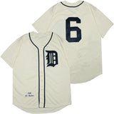 Detroit Tigers #6 Al Kaline Tigers 6 Off-White 1968 Retro