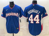 Dominican Republic Baseball #44 Julio Rodríguez Royal 2026 World Baseball