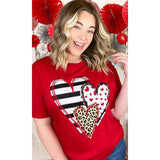 Doodle Hearts Valentine Shirt, Valentine day Sweatshirt, Hearts Shirt, For Women, For Men