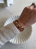 Gold Beaded Elegant Crystal Waterproof Non-Tarnish Bracelets