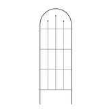 Outdoor, 80-inch Tall, Garden Trellis, Black, Powder Coated, Steel Finish