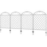4 Pack, Steel, Foldable, Fence, Trellis, Panel, Animal, Barrier, Arch