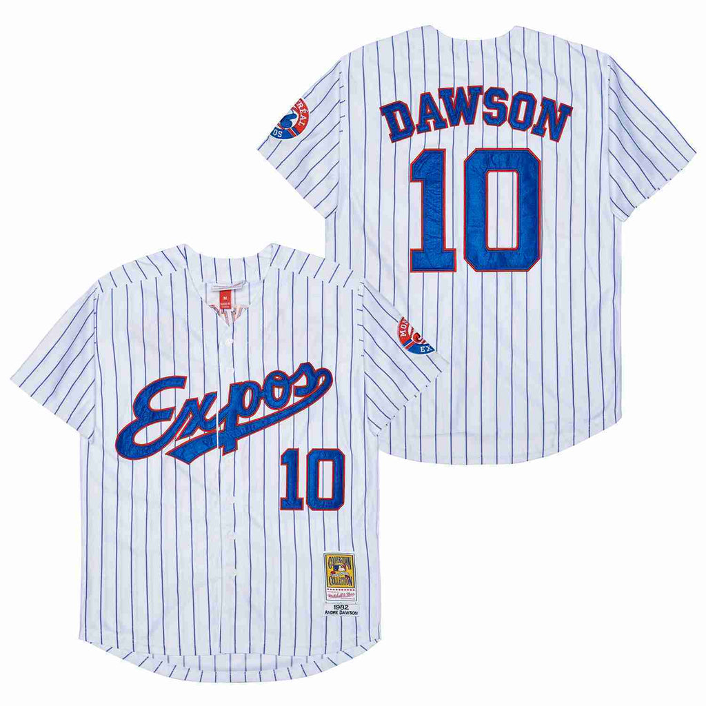 EXPOS #10 Dawson Expos 10 White 1982 Retro
