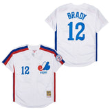 EXPOS #12 BRADY Expos 12 White Retro