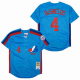 EXPOS #4 Deshields Expos 4# Blue 1982 Retro