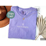Easter Christian Shirt He is Risen Shirt Easter Jesus Tshirt Religious Easter Gift Comfort Colors Christian Tee Religious Easter T Shirt