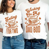 Eating for Two Thanksgiving Couples Pregnancy Announcement Shirt, Matching Thanksgiving Pregnancy Reveal, Fall Baby announcement Shirt