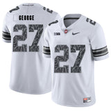 Eddie George 27 Pattern White