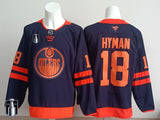 Edmonton Oilers #18 Zach Hyman Oilers Champion Edition Style 3