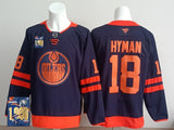 Edmonton Oilers #18 Zach Hyman Oilers Champion Edition Style 4