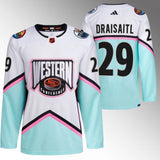 Edmonton Oilers #29 Leon Draisaitl White 2023 NHL All-Star Western Conference Authentic Jersey