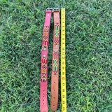Embroidered artesanal dog collar