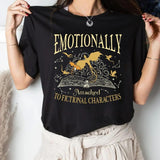 Emotionally Attached To Fictional Characters Shirt, Dragon Rider, Dragon Lovers, Fourth Wing Bookish Shirt, Unisex Sweater Pullover Tee
