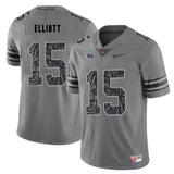 Ezekiel Elliott 15 Pattern Dark Gray