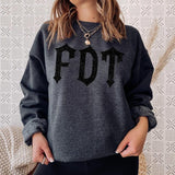 FDT Goth Sweatshirt, Subtle Anti Trummp MAGA Protest Crewneck, Feminist Activist Gift, Women's Reproductive Rights, Pro Choice LLP7W