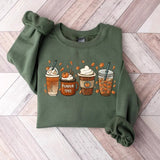 Fall Coffee Sweatshirt for Women, Thanksgiving Sweater, Fall Crewneck Pumpkin Spice Sweatshirt, Pumpkin spice Shirt