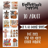 Fall Faith DTF Transfer Gang Sheet, 22 x 60