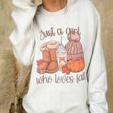 Fall Just a Girl Graphic Top