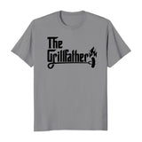 Father's Day The Grillfather Men's T-Shirt Casual Crewneck