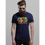 Fathers Day T Shirt SUPER DADDIO Gamer Dad Fun Gift Novelty T-Shirts
