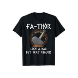 Fathor Dad Father Father's Day Gift T-Shirt Pure Cotton Casual Street Style Crew Neck Short Sleeve T-Shirt Tops Trendy For Women For Men, Perfect Gift