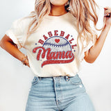 Faux Sequin Baseball Mama T-Shirt, Baseball T-Shirt, Sports T-Shirt, Baseball Mom T-Shirt