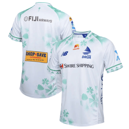 Fijian Drua Super Rugby 2024 Away Men Jersey - White
