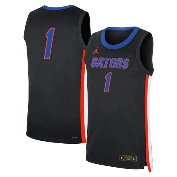 Florida Gators Custom 2025 Black Alternate Basketball Game Jersey
