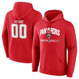 Florida Panthers Red 2025 Stanley Cup Final Custom Pullover Hoodie