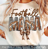 Football Mama T-Shirt, Football T-Shirt, Coquette Football T-Shirt, Football Bow T-Shirt, Football mom T-Shirt, Game Day, Football Season T-Shirtstyle{n002}2