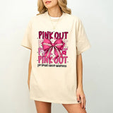 Football Pink Out T-Shirt, Breast Cancer Football T-Shirt, Breast Cancer Awareness T-Shirt, Pink Ribbon, Game Day png, Football Mom Png, Tackle Cancer