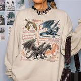 Fourth Wing Dragon Shirt, Tairn & Andarna Dragon, Basgiath War College Tee, Dragon Rider Sweatshirt, Bookish Gift for Readers 9FB0V