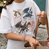 Fourth Wing Dragon Tshirt, Tairn & Andarna Tshirt, Dragon Rider Shirt, Bookish Gift For Readers, Bookworm , Unisex Short Sleeve Tee