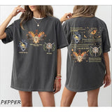 Fourth Wing Iron Squad Two Sided Shirt, Onyx Storm Brave The Dark Shirt, Fourth Wing Badges Bookish Hoodie, Dragon Riders Fan Gift Tee