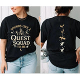 Fourth Wing Sound Like A Quest Squad To Me Shirt, Ridoc Dragon Rider Sweatshirt, Onyx Storm Riorson House Hoodie, Gift For Book Lover Pullover Tee