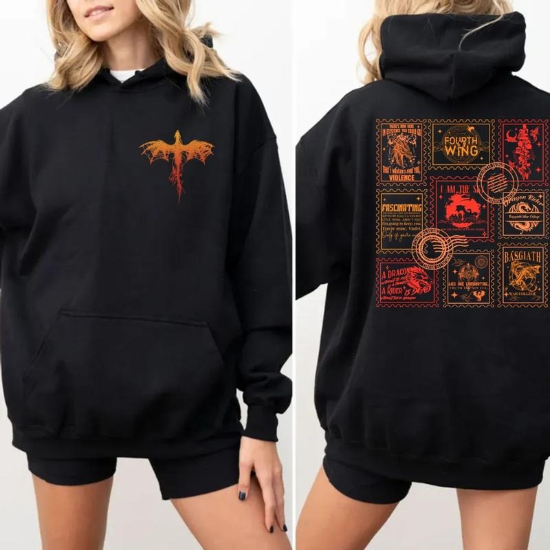 Fourth Wing Sweatshirt, Basgiath War Dragon Rider, Violet Sorrengail, Xaden Riorson, Riders Quadrant, Reader, Unisex Sweater Pullover Tee