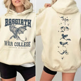 Fourth Wing Wyvern Double Sided Sweatshirt, Basgiath War College Shirt, Bookish Fourth Wing Hoodie, Dragon Rider, Booktok, Unisex Sweater Pullover Tee