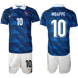 France #10 Mbappé Navy 2026 Home Soccer Jersey Suit