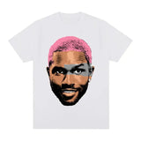 Frank Retro Eye Hair Pink Graphic Rap Tee Shirt
