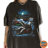Freeddy vs Jasoon Shirt, Camp Crystal Lake Shirt, Retro Horror Shirt, Fall Halloween Gifts Shirts, Cotton Unisex T-Shirt, Crew Neck, Size S- 3XL, Menswear Top, Womenswear Top Underwear Streetwear