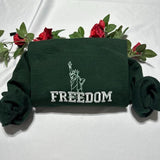 Freedom Statue of Liberty embroidered sweatshirt