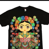 Frida Charra mexicana t-shirt Cotton Black Tshirt